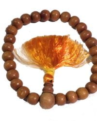 bracelet tibétain MALA PROSTERNATION bois de santal blanc