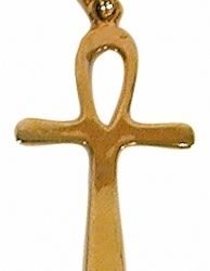 Pendentif Egyptien Croix de Vie Ank plaqué or GM