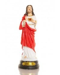 Statue en résine Sacré Coeur de Jésus - 20 cm